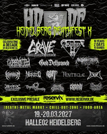 Flyer Heidelberg Deathfest 2027