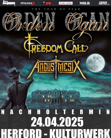 Flyer Orden Ogan - The Tour Of Fear
