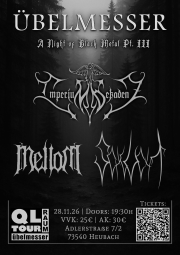 Flyer A Night of Black Metal Pt. III