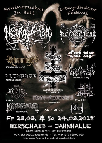 Flyer Braincrusher Festival 2018