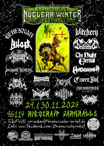 Flyer Braincrusher Nuclear Winter Festival 2024