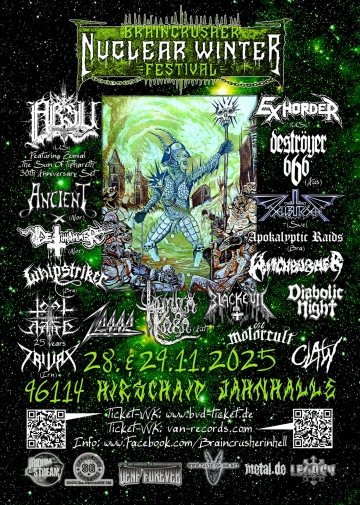 Flyer Braincrusher Nuclear Winter Festival 2025