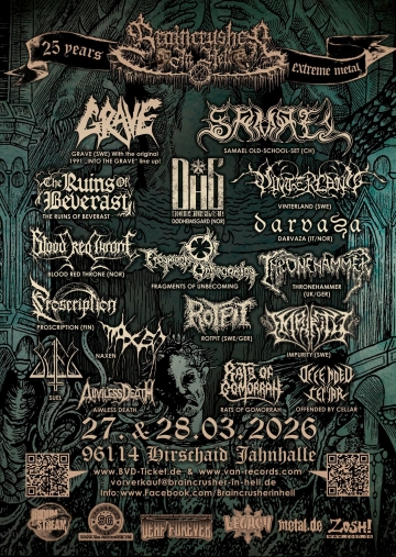 Flyer Braincrusher Festival 2026