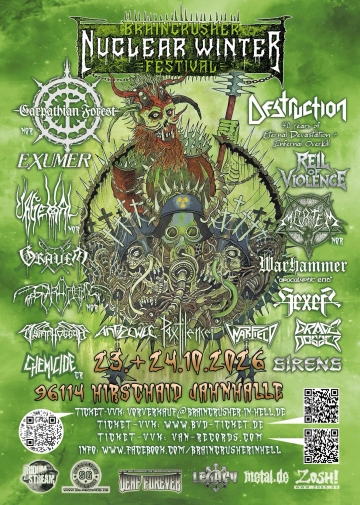 Flyer Braincrusher Nuclear Winter Festival 2026