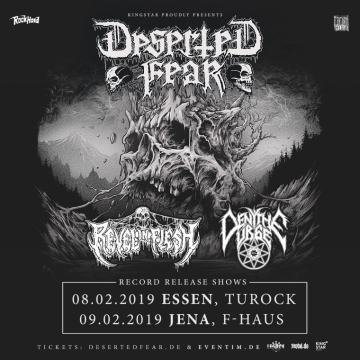 Flyer Deserted Fear "Drowned by Humanity" Tour 2019