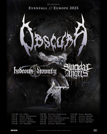 Flyer Obscura w/ Suicidal Angels & Sadist