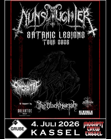 Flyer NunSlaughter w/ The Black Moriah & Cineastre
