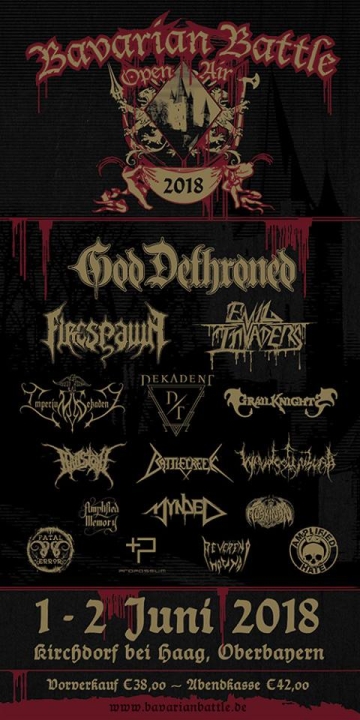 Flyer Bavarian Battle Open Air 2018