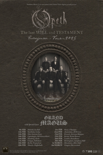 Flyer Opeth - The Last Will And Testament