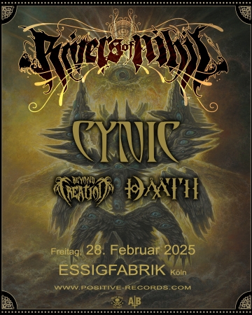 Flyer Rivers Of Nihil w/ Cynic & Beyond Creation & Daath
