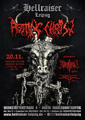 Flyer Rotting Christ w/ Abglanz & Zeit