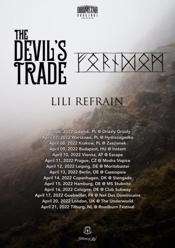 Flyer The Devil's Trade w/ Forndom & Lili Refrain