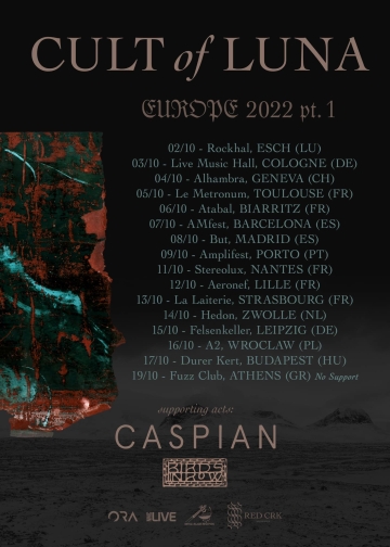 Flyer Cult Of Luna - Europe Tour 2021/2022