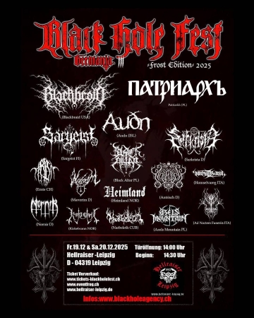 Flyer Black Hole Fest Germania 2025 - Frost Edition