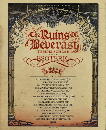 Flyer The Ruins Of Beverast w/ Esoteric & Imha Tarikat