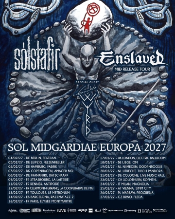 Flyer Sólstafir w/ Enslaved & Gaahls Wyrd