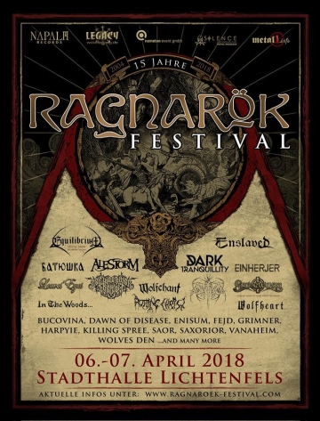 Flyer Ragnarök Festival 2018 - 15 Years