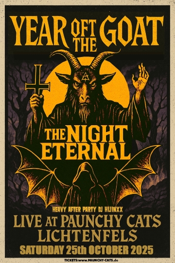 Flyer Year Of The Goat w/ The Night Eternal
