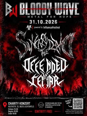 Flyer Bloody Wave – Metal for Hope (Charity-Konzert)