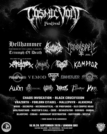 Flyer Cosmic Void Festival 2026/2027