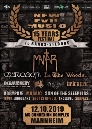 Flyer 15 Years New Evil Music Festival