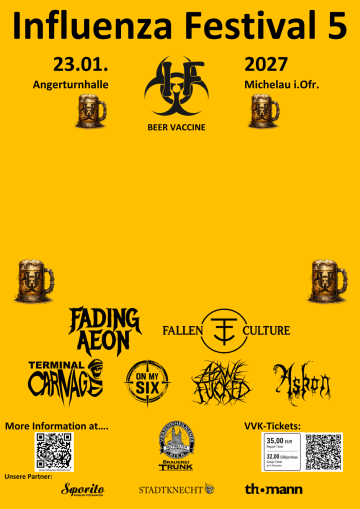 Flyer Influenza Festival 5 - Beer Vaccine -