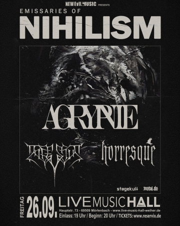 Flyer Agrypnie w/ Infestus & Horresque