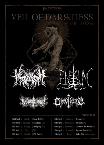 Flyer Veil Of Darkness Tour 2026