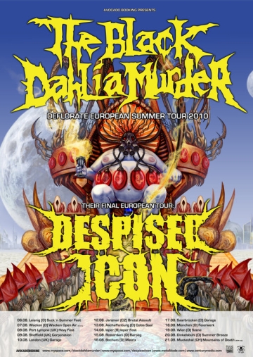 Flyer The Black Dahlia Murder 2010