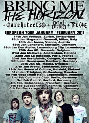 Flyer Bring Me The Horizon 2011