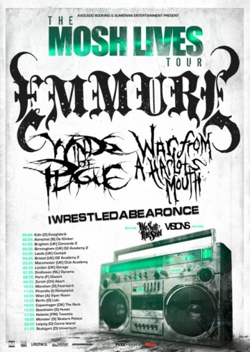 Flyer The Mosh Lives European Tour