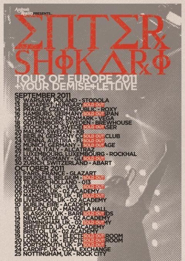 Flyer Enter Shikari 2011