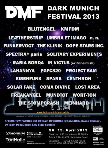 Flyer Dark Munich Festival 2013