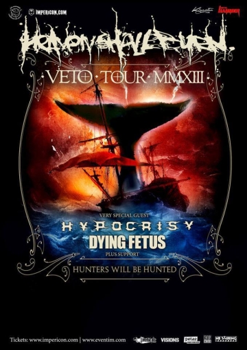 Flyer Heaven Shall Burn w/ Hypocrisy & Dying Fetus & Bleed From Within