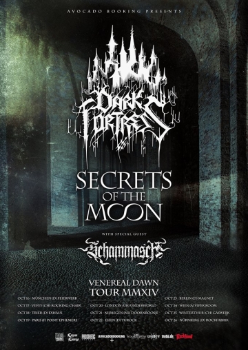 Flyer Dark Fortress & Secrets Of The Moon