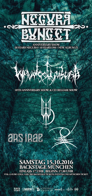 Flyer Negură Bunget - 20th anniversary show