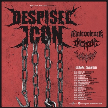 Flyer Despised Icon Europe Tour 2018