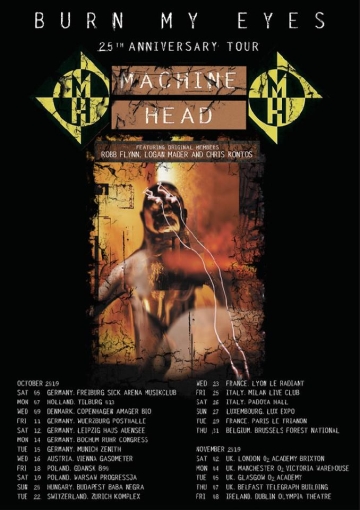 Flyer Machine Head - Burn My Eyes 2019