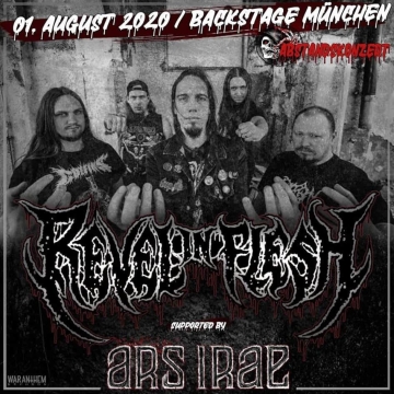 Flyer Revel In Flesh - "Abstandskonzert"