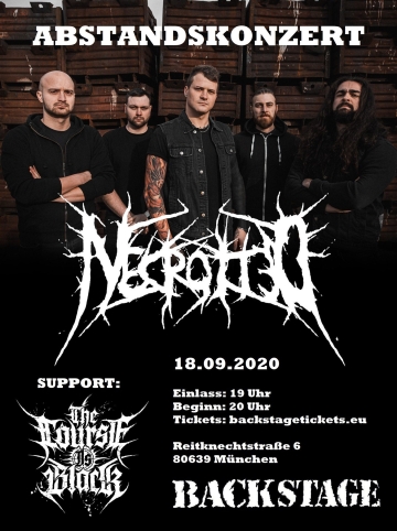Flyer Necrotted - "Abstandskonzert"