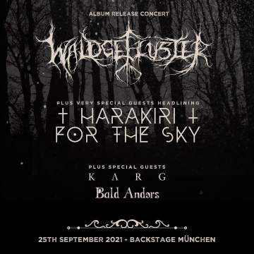 Flyer Harakiri For The Sky w/ Waldgeflüster & Karg & Bald Anders - "Abstandskonzert"