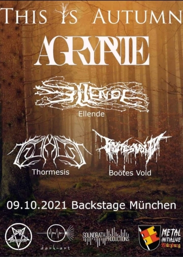 Flyer Agrypnie w/ Ellende & Thormesis & Boötes Void