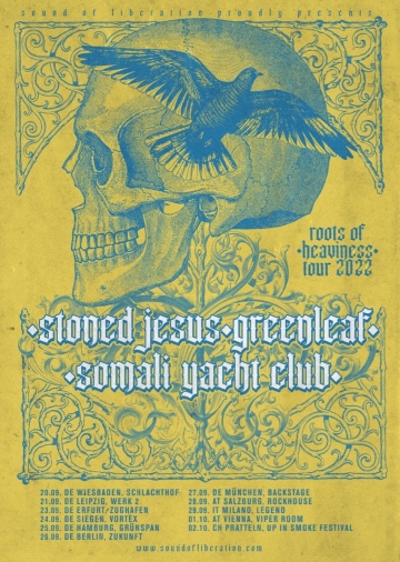Flyer Stoned Jesus w/ Greenleaf & Somali Yacht Club