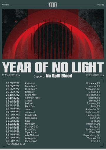 Flyer Year Of No Light w/ No Spill Blood