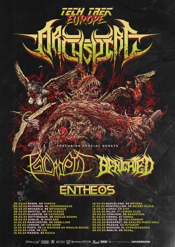 Flyer Archspire w/ Psycroptic & Benighted & Entheos