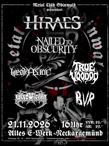 Flyer Metal Club Odinwald - Herbstfestival 2026