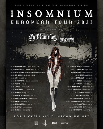 Flyer Insomnium w/ In Mourning & Kvaen