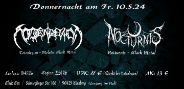 Flyer Donnernacht - Totenlegion w/ Nocturnis