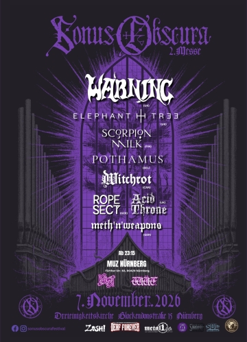 Flyer Sonus Obscura Festival 2026