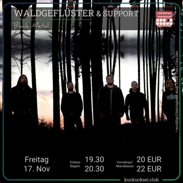 Flyer Waldgeflüster w/ Der Rote Milan & Vordt